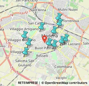 Mappa , 41124 Modena MO, Italia (1.46636)