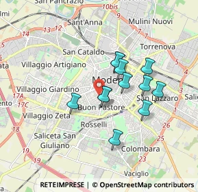 Mappa , 41124 Modena MO, Italia (1.36333)