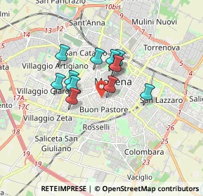 Mappa , 41124 Modena MO, Italia (1.2325)