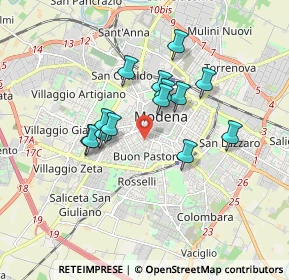 Mappa , 41124 Modena MO, Italia (1.41571)