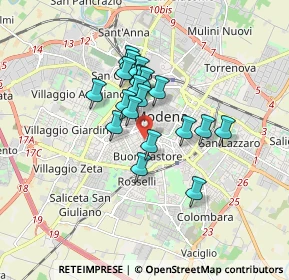 Mappa , 41124 Modena MO, Italia (1.261)