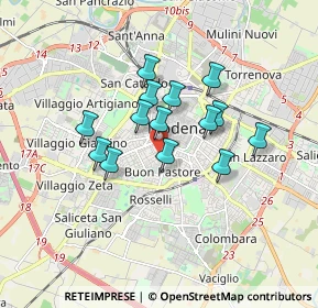 Mappa , 41124 Modena MO, Italia (1.32643)