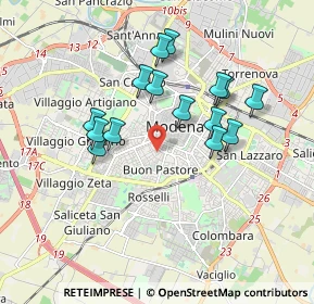 Mappa , 41124 Modena MO, Italia (1.63133)
