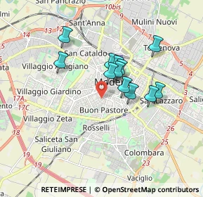 Mappa , 41124 Modena MO, Italia (1.3825)