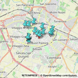 Mappa Via Pozzetti Pompilio, 41124 Modena MO, Italia (1.17333)