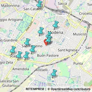 Mappa Via Pozzetti Pompilio, 41124 Modena MO, Italia (0.94667)