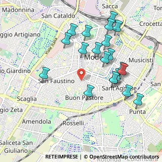 Mappa Via Pozzetti Pompilio, 41124 Modena MO, Italia (1.0405)
