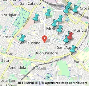 Mappa Via Pozzetti Pompilio, 41124 Modena MO, Italia (1.13462)