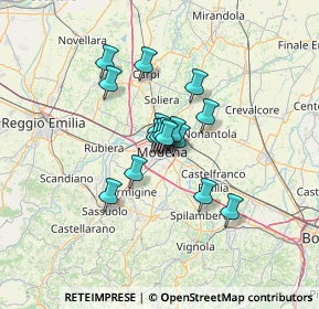 Mappa , 41124 Modena MO, Italia (8.58188)