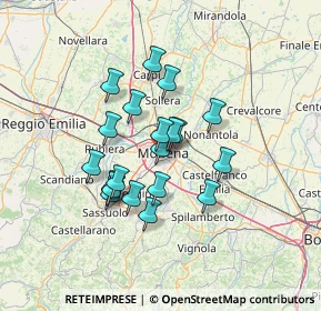 Mappa , 41124 Modena MO, Italia (10.752)