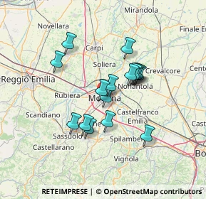 Mappa , 41124 Modena MO, Italia (10.87188)
