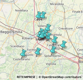 Mappa , 41124 Modena MO, Italia (8.79571)