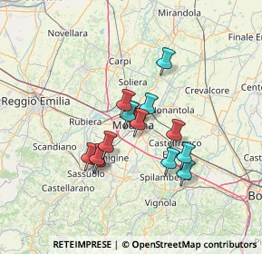 Mappa , 41124 Modena MO, Italia (10.68615)