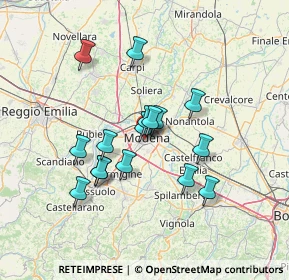 Mappa , 41124 Modena MO, Italia (11.62375)