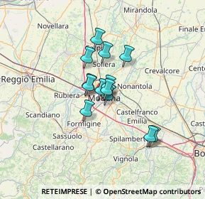 Mappa , 41124 Modena MO, Italia (8.78538)