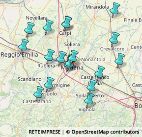Mappa , 41124 Modena MO, Italia (15.13333)