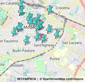 Mappa Via Bartolomeo Schedoni, 41124 Modena MO, Italia (0.925)