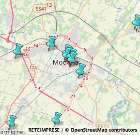 Mappa Via Bartolomeo Schedoni, 41124 Modena MO, Italia (4.37909)