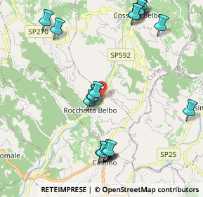 Mappa Strada SP, 12050 Rocchetta Belbo CN, Italia (2.487)