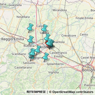 Mappa Strada Fossa Monda Sud, 41122 Modena MO, Italia (8.95923)