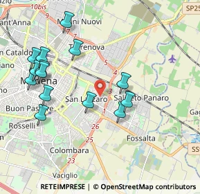 Mappa Strada Fossa Monda Sud, 41122 Modena MO, Italia (2.12357)