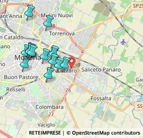 Mappa Strada Fossa Monda Sud, 41122 Modena MO, Italia (1.96133)