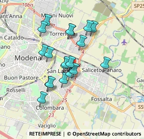 Mappa Strada Fossa Monda Sud, 41122 Modena MO, Italia (1.49421)