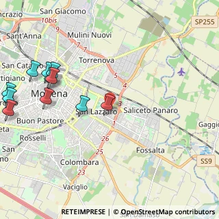 Mappa Strada Fossa Monda Sud, 41122 Modena MO, Italia (2.76636)