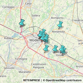 Mappa Strada Fossa Monda Sud, 41122 Modena MO, Italia (5.43615)