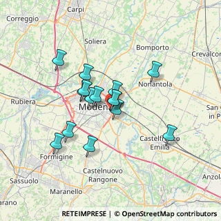 Mappa Strada Fossa Monda Sud, 41122 Modena MO, Italia (5.47333)