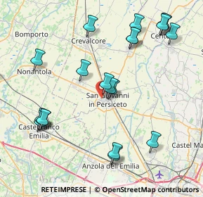 Mappa Via Carbonara, 40017 San Giovanni in Persiceto BO, Italia (9.256)