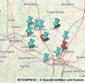 Mappa Via Carbonara, 40017 San Giovanni in Persiceto BO, Italia (11.5775)