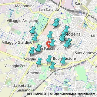 Mappa Via Pillio da Medicina, 41124 Modena MO, Italia (0.754)