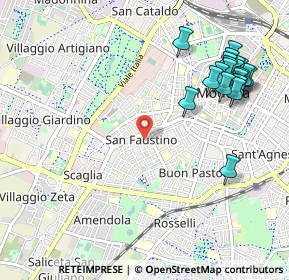 Mappa Via Pillio da Medicina, 41124 Modena MO, Italia (1.2565)