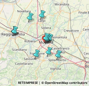 Mappa Via Pillio da Medicina, 41124 Modena MO, Italia (12.195)