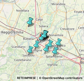 Mappa Via Pillio da Medicina, 41124 Modena MO, Italia (7.178)
