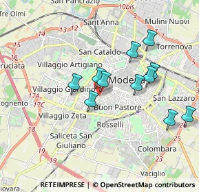 Mappa Via Pillio da Medicina, 41124 Modena MO, Italia (1.68273)