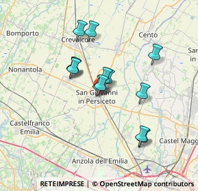 Mappa Circonvallazione Alighieri, 40017 San Giovanni In Persiceto BO, Italia (5.68462)