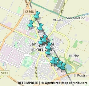 Mappa Viale Dogali, 40017 San Giovanni in Persiceto BO, Italia (0.75667)