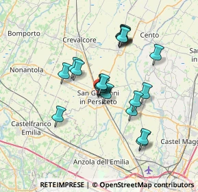 Mappa Via Sant'Apollinare, 40017 San Giovanni in Persiceto BO, Italia (5.969)