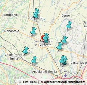 Mappa Via Sant'Apollinare, 40017 San Giovanni in Persiceto BO, Italia (7.42077)