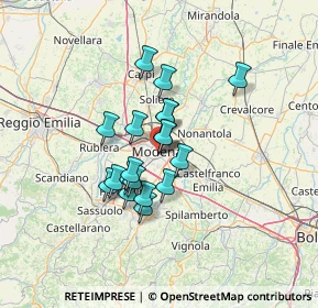 Mappa Viale Lodovico Antonio Muratori, 41124 Modena MO, Italia (9.75632)