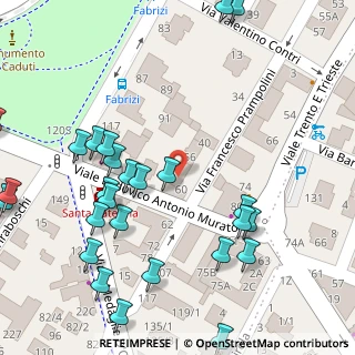 Mappa Viale Lodovico Antonio Muratori, 41124 Modena MO, Italia (0.08846)
