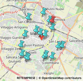 Mappa Viale Lodovico Antonio Muratori, 41124 Modena MO, Italia (1.75611)