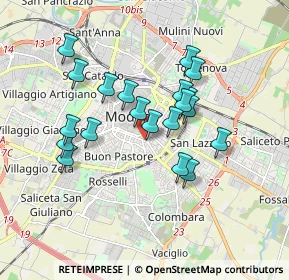 Mappa Viale Lodovico Antonio Muratori, 41124 Modena MO, Italia (1.561)