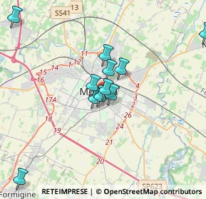 Mappa Viale Lodovico Antonio Muratori, 41124 Modena MO, Italia (3.31545)