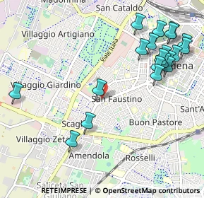 Mappa Via Giardini Pietro, 41124 Modena MO, Italia (1.2735)
