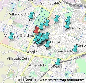 Mappa Via Giardini Pietro, 41124 Modena MO, Italia (0.6605)