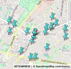 Mappa Via Giardini Pietro, 41124 Modena MO, Italia (0.4965)