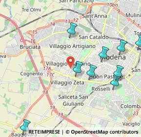 Mappa Str. Formigina, 41126 Modena MO, Italia (2.91667)